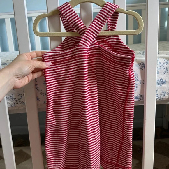 Hanna Andersson Toddler Romper Bright Basics Shortalls Organic Cotton striped - Picture 4 of 6